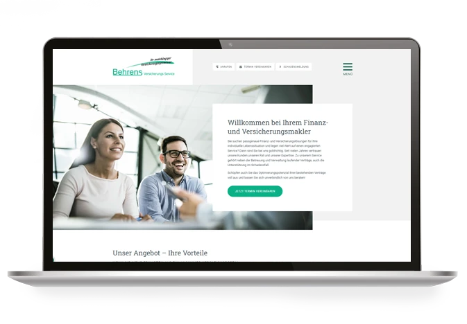 Makler Homepages | Referenz Behrens Versicherungsmakler