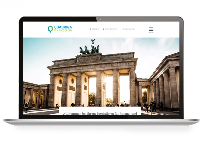 Makler Homepages | Referenz Quadriga Finanz