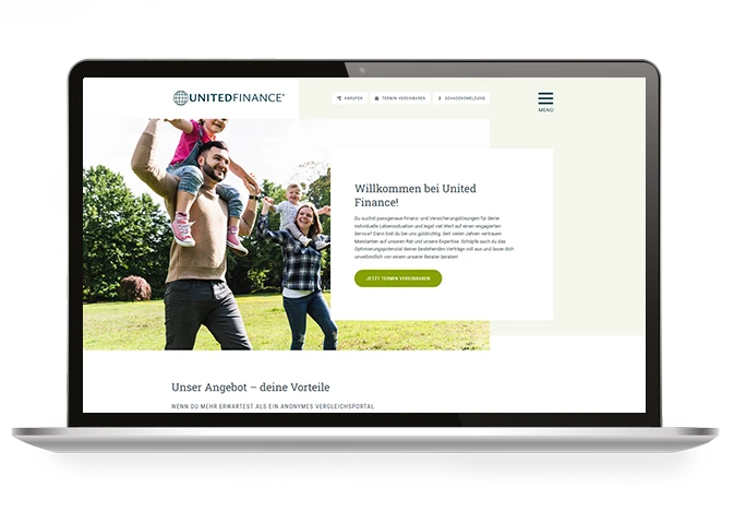 Makler Homepages | Referenz Unitedfinance